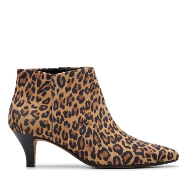 Clarks Womens Linvale Sea Ankle Boots Leopard | CA-9314257